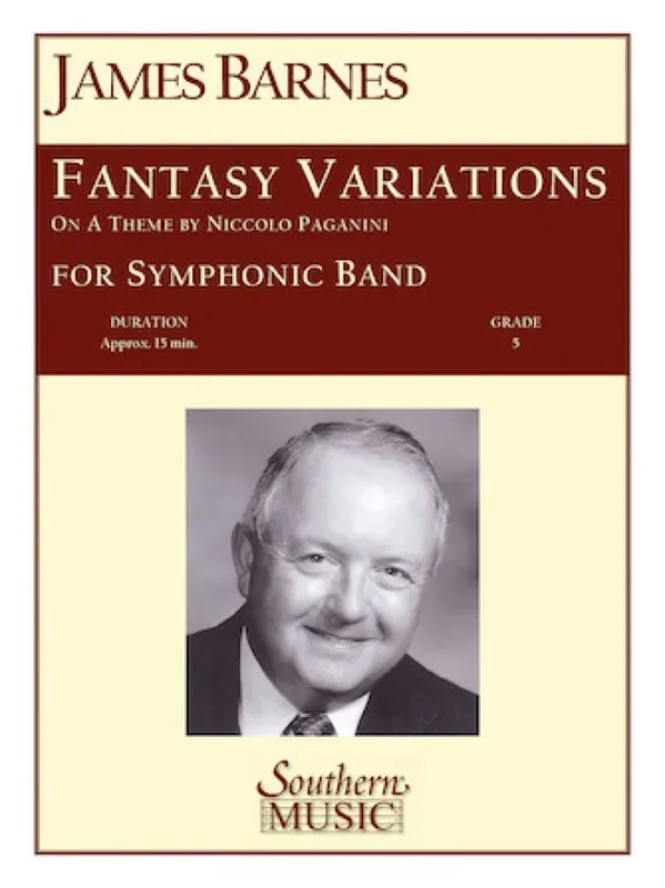 James Barnes Fantasy Variations On A Theme Of Paganini Blasorchester