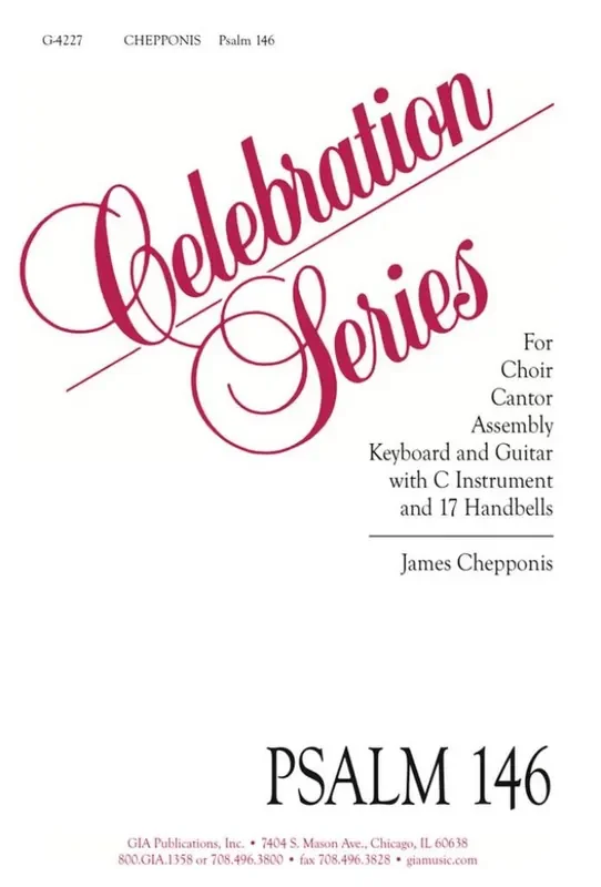 James Chepponis Psalm 146 Gemischter Chor mit Begleitung