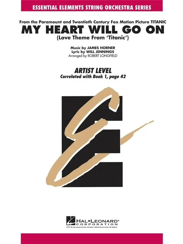 James Horner My Heart Will Go On (Love Theme from Titanic) (Arr. Robert Longfield) Streichensemble