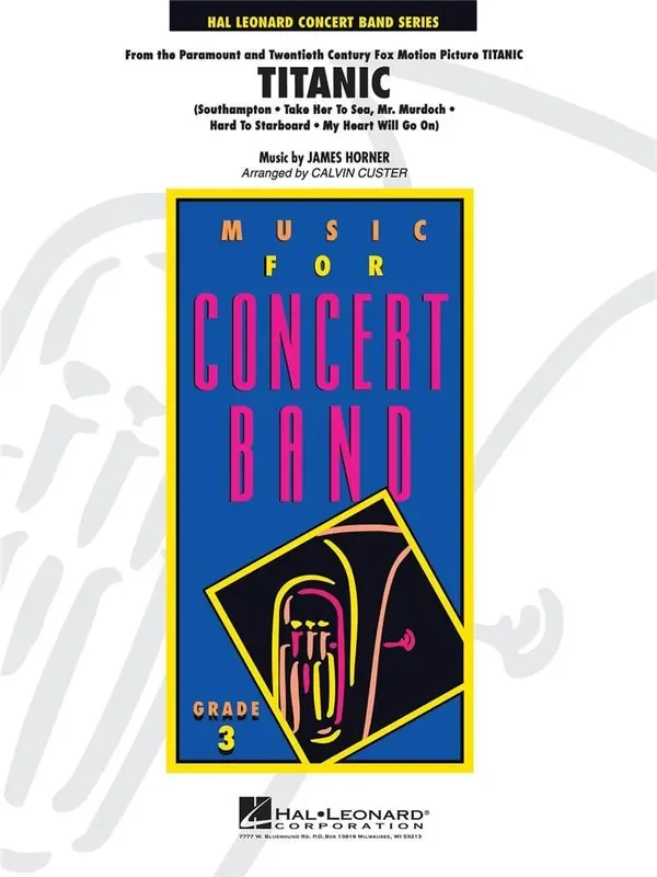 James Horner Titanic (Medley) (Arr. Calvin Custer) Blasorchester