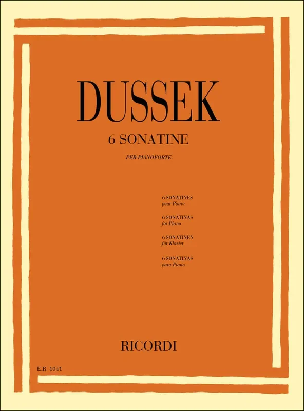 Jan Ladislav Dussek 6 Sonatine Op. 20 Klavier Solo