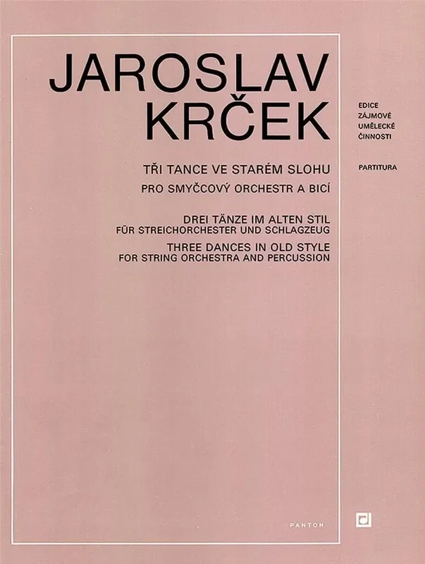 Jaroslav Krcek Drei Tanze im alten Stil Streichorchester mit Solo