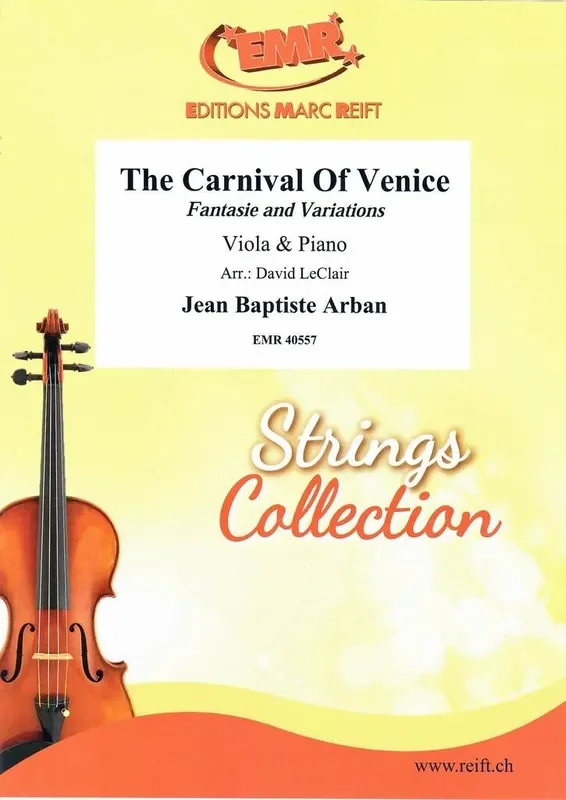 Jean-Baptiste Arban The Carnival Of Venice (Arr. David Leclair) Viola mit Begleitung