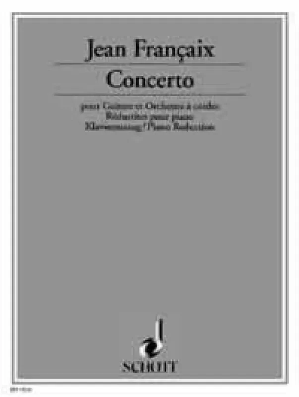 Jean Françaix Concerto (Arr. Emanuele Segre) Streichorchester mit Solo