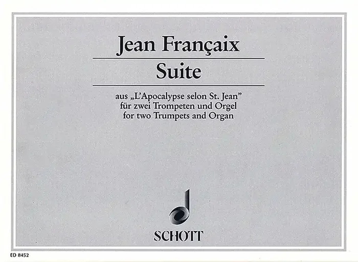 Jean Françaix Suite (Arr. Jürgen Essl) Trompete Duett