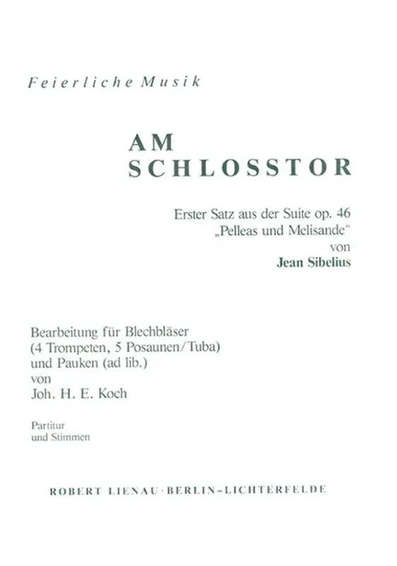 Jean Sibelius Am Schloßtor op. 46/1 (Arr. Neville MacKinder) Blasorchester