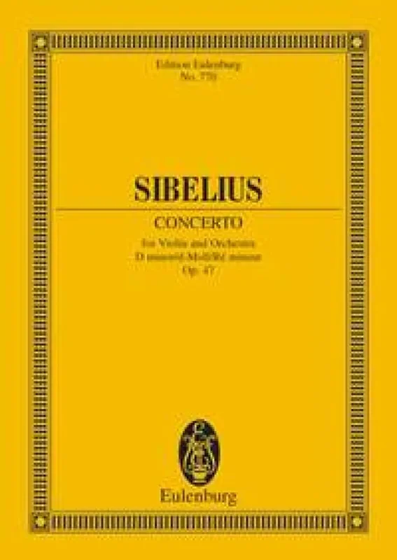 Jean Sibelius Concerto For Violin And Orchestra In D Minor Orchester