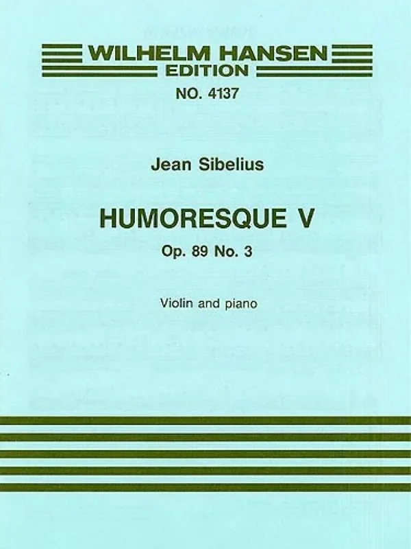 Jean Sibelius Humoresque No.5 Op.89 No.3 Violine mit Begleitung