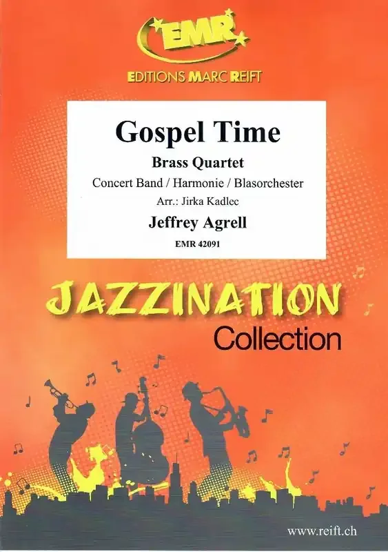 Jeffrey Agrell Gospel Time (Arr. Jirka Kadlec) Blasorchester mit Solo