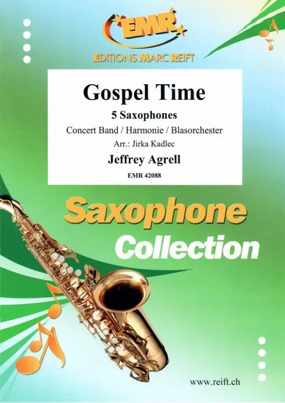 Jeffrey Agrell Gospel Time (Arr. Jirka Kadlec) Blasorchester mit Solo