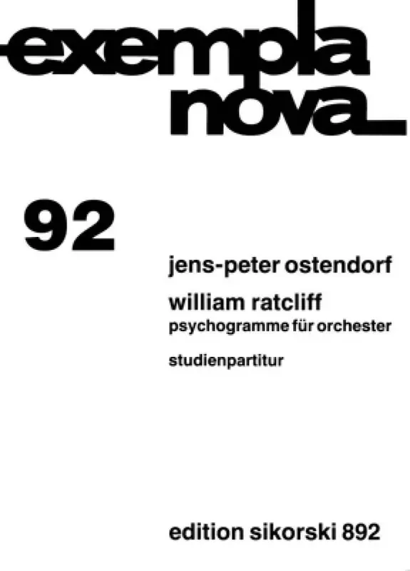 Jens-Peter Ostendorf William Ratcliff Orchester