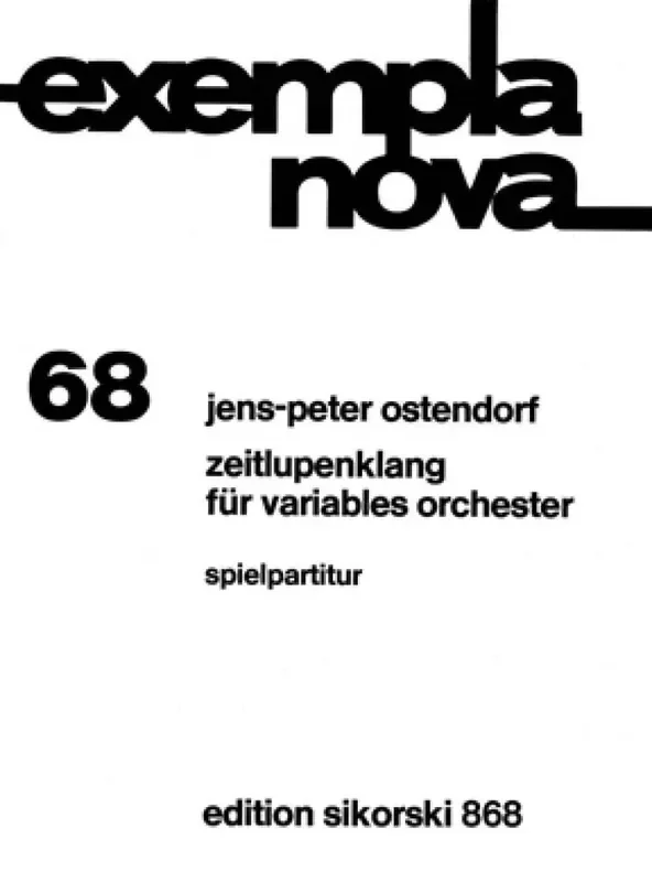 Jens-Peter Ostendorf Zeitlupenklang Orchester