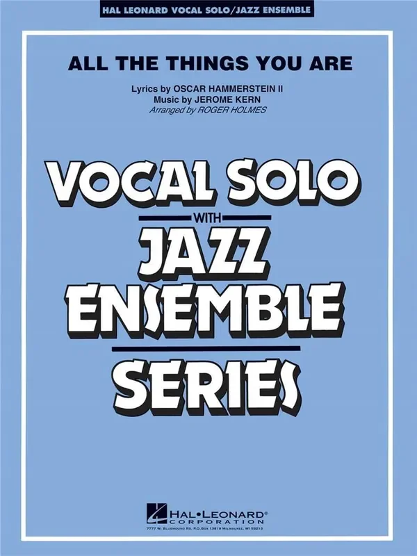 Jerome Kern All the Things You Are (Arr. Roger Holmes) Jazz Ensemble mit Gesang