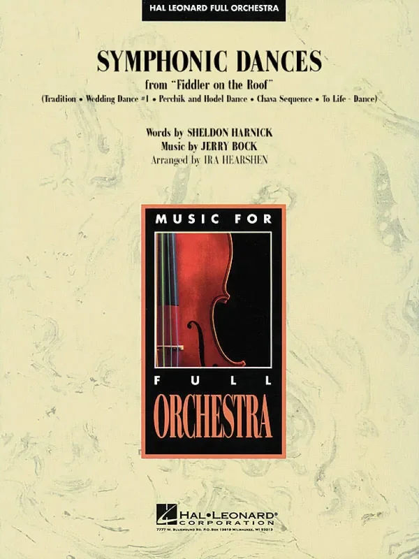 Jerry Bock Symphonic Dances from Fiddler on the Roof (Arr. Ira Hearshen) Orchester