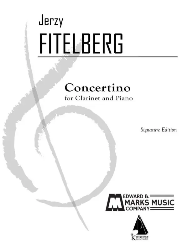 Jerzy Fitelberg Concertino for Clarinet and Piano Klarinette mit Begleitung