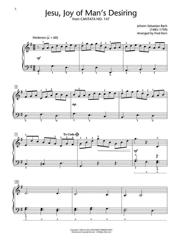 Jesu, Joy of Man‘s Desiring – Level 5