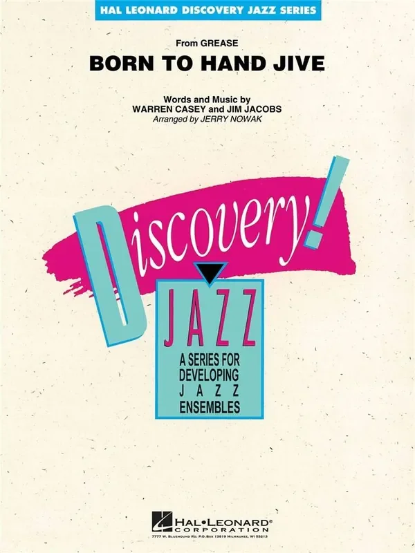 Jim Jacobs Born to Hand Jive (Arr. Jerry Nowak) Jazz Ensemble
