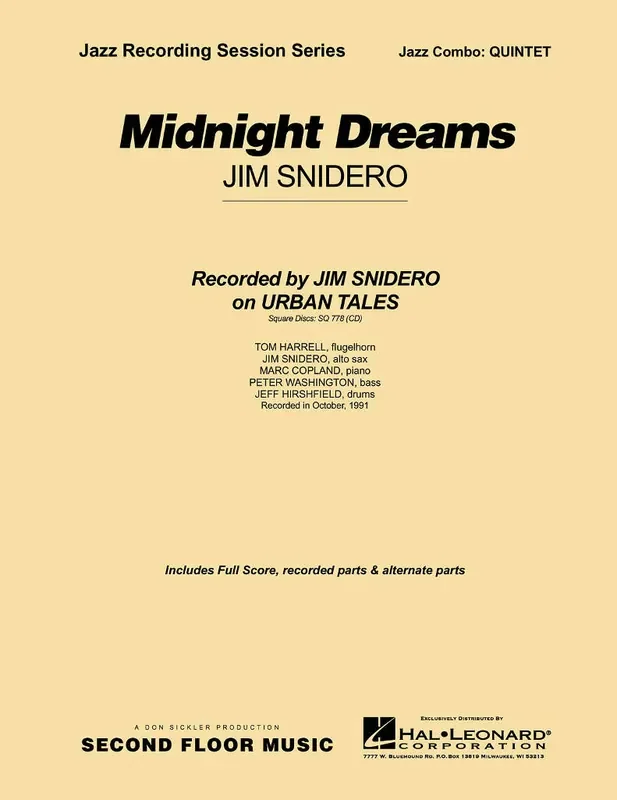 Jim Snidero Midnight Dreams Jazz Ensemble