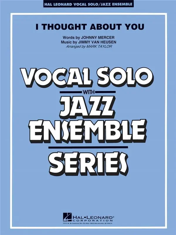 Jimmy Van Heusen I Thought About You (Key B-flat) (Arr. Mark Taylor) Jazz Ensemble mit Gesang