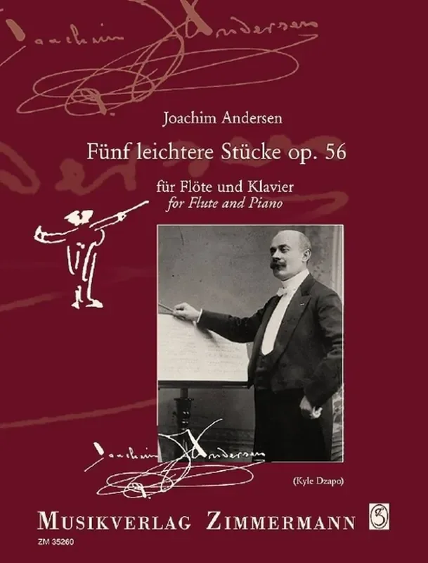 Joachim Andersen Fünf leichtere Stücke op. 56 Flöte mit Begleitung