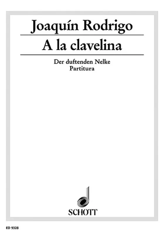 Joaquín Rodrigo A la clavelina – Der duftenden Nelke Kinderchor mit Orchester