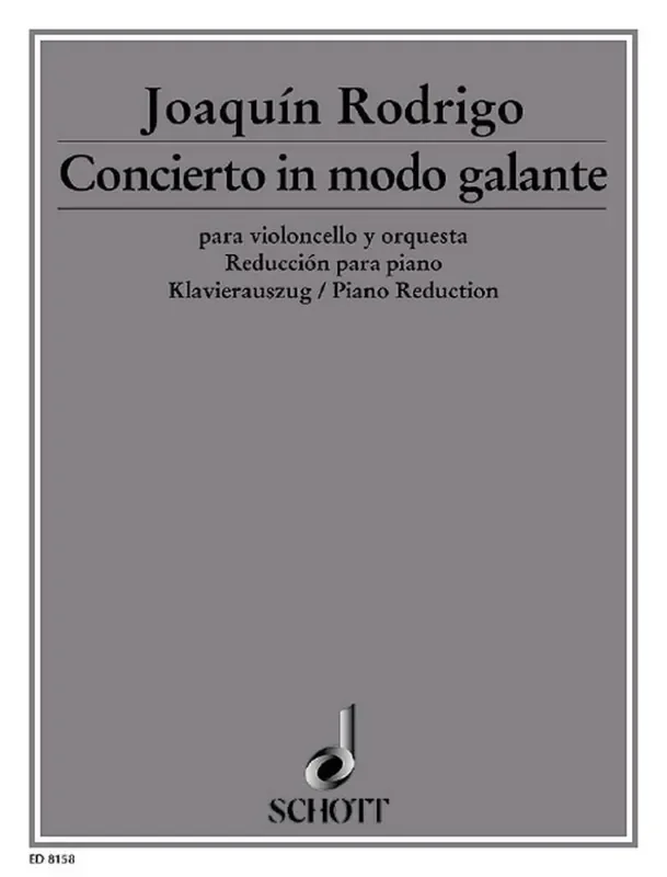 Joaquín Rodrigo Concerto in modo galante Orchester mit Solo