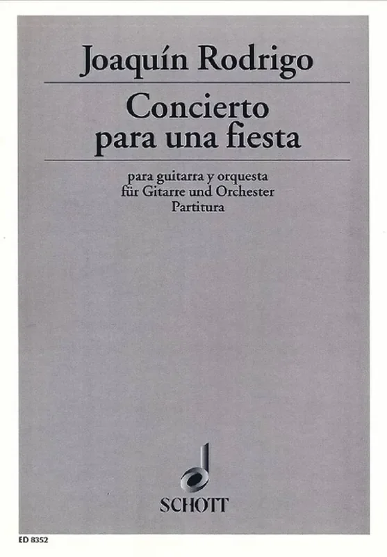 Joaquín Rodrigo Concierto para una Fiesta Orchester mit Solo