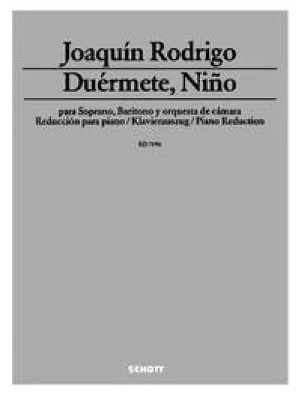 Joaquín Rodrigo Duérmete, Niño Kammerorchester