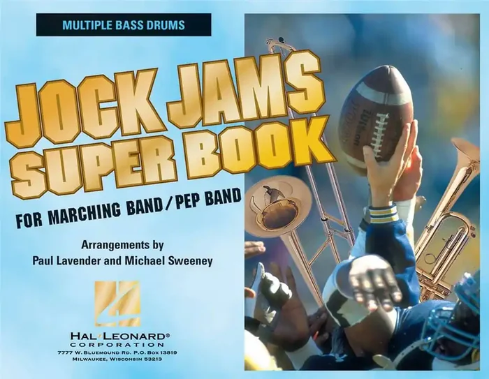 Jock Jams Super Book – Multiple Bass Drums (Arr. Michael Sweeney) Marching Band