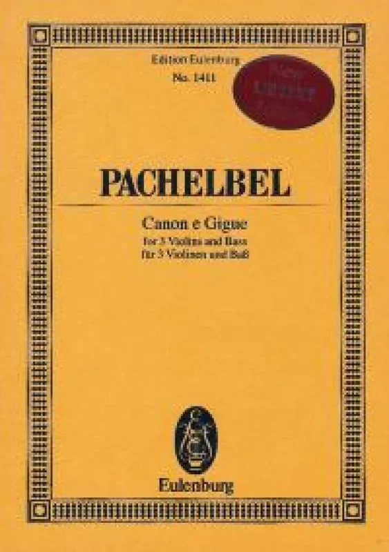 Johann Pachelbel Canon And Gigue For Three Violins and Bass Streichquartett