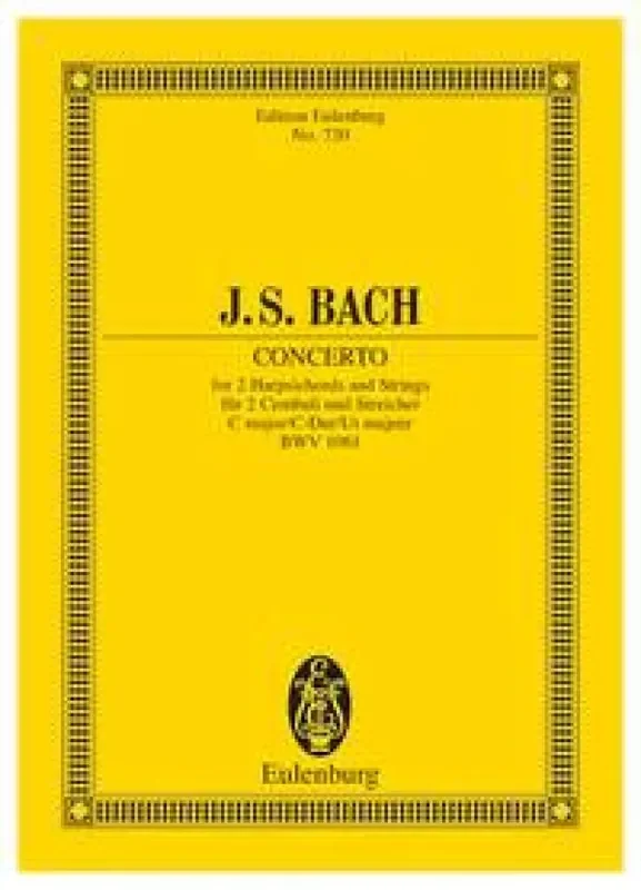 Johann Sebastian Bach Concerto For Two Harpsichords & Strings Orchester