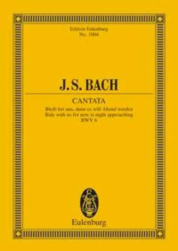 Johann Sebastian Bach Kantate 006 Bleib Bei Uns Den Gemischter Chor mit Ensemble