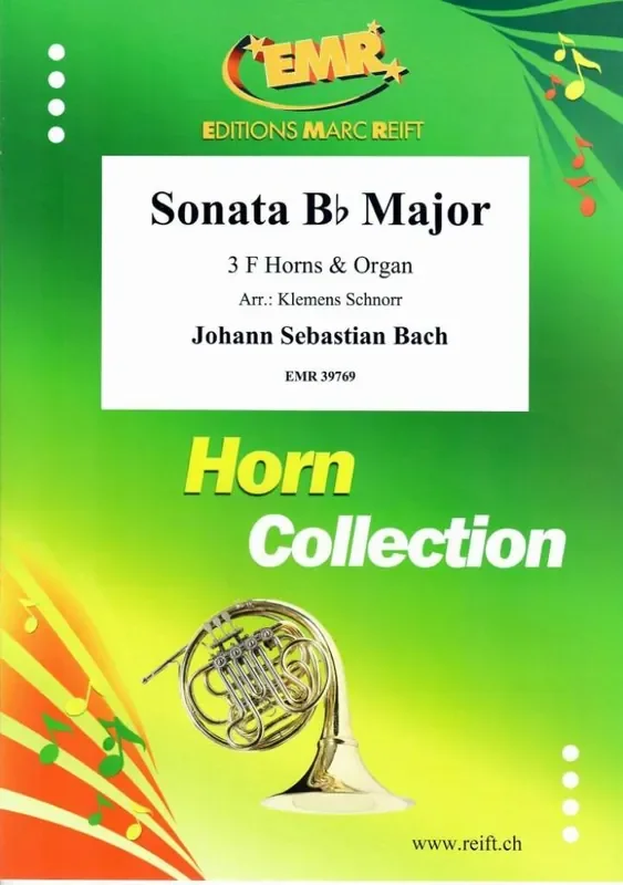 Johann Sebastian Bach Sonata Bb Major (Arr. Klemens Schnorr) Horn Ensemble