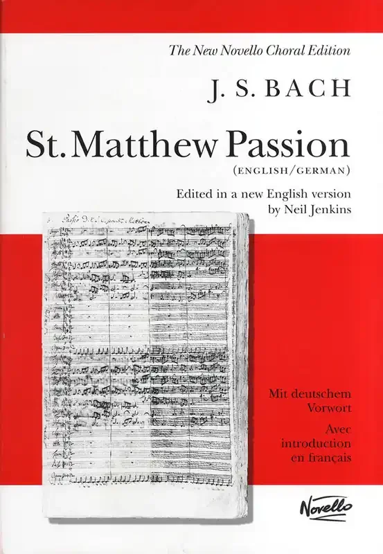 Johann Sebastian Bach St. Matthew Passion Gemischter Chor mit Klavier/Orgel