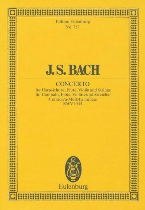 Johann Sebastian Bach Triple Concerto In A Minor BWV 1044 Orchester