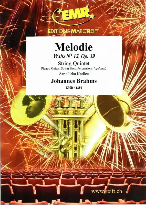 Johannes Brahms Melodie (Arr. Jirka Kadlec) Streichquartett