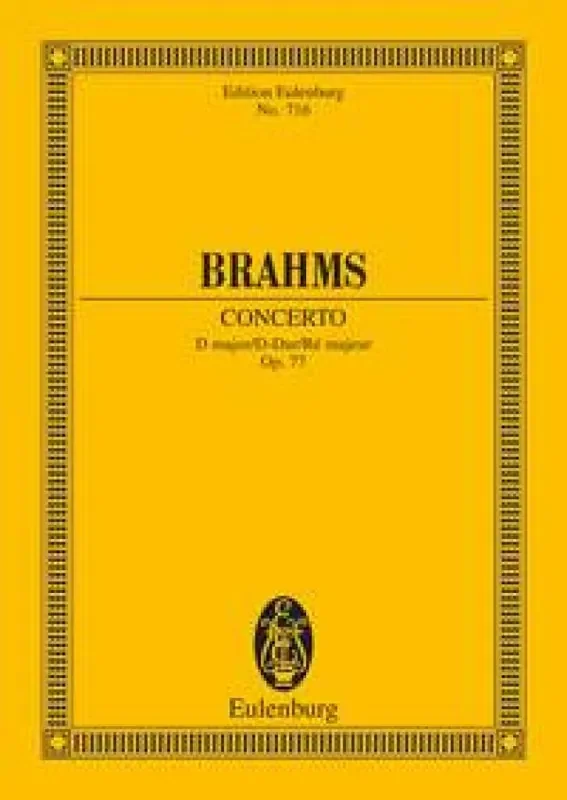 Johannes Brahms Violin Concerto In D Op.77 Orchester