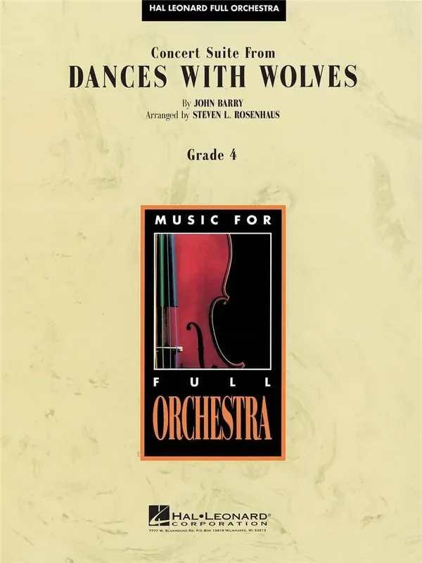 John Barry Concert Suite From Dances With Wolves (Arr. Steven L. Rosenhaus) Orchester