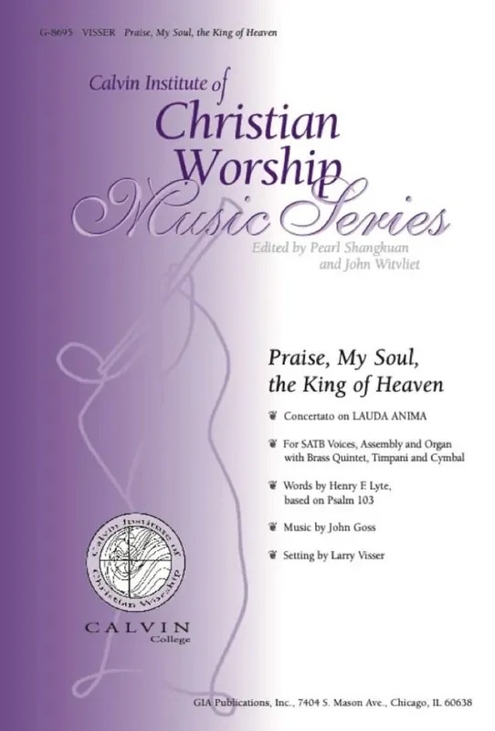 John Goss Concertato on Praise, My Soul, the King of Heaven (Arr. Larry Visser) Gemischter Chor mit Begleitung