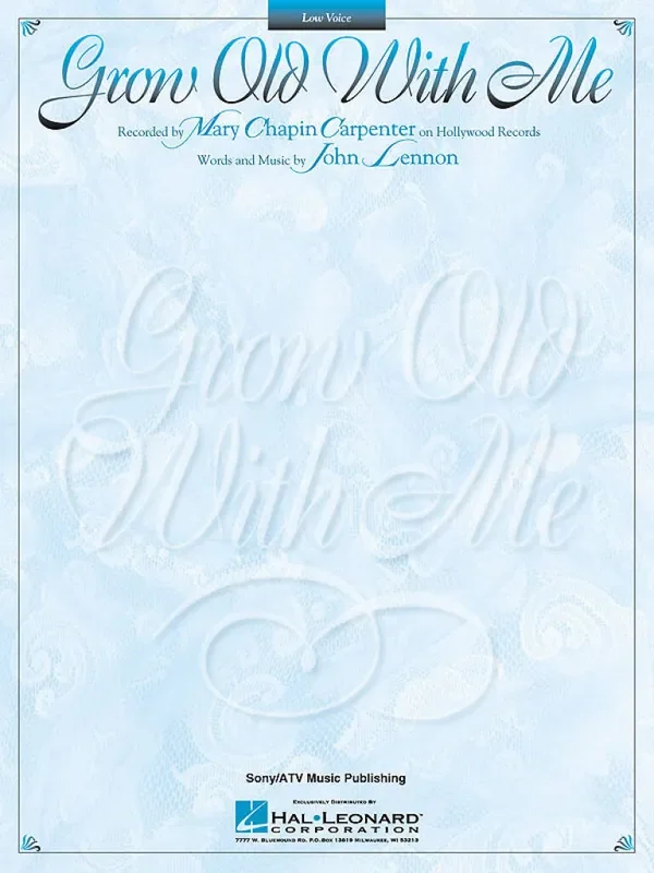 John Lennon Grow Old With Me Gesang Solo