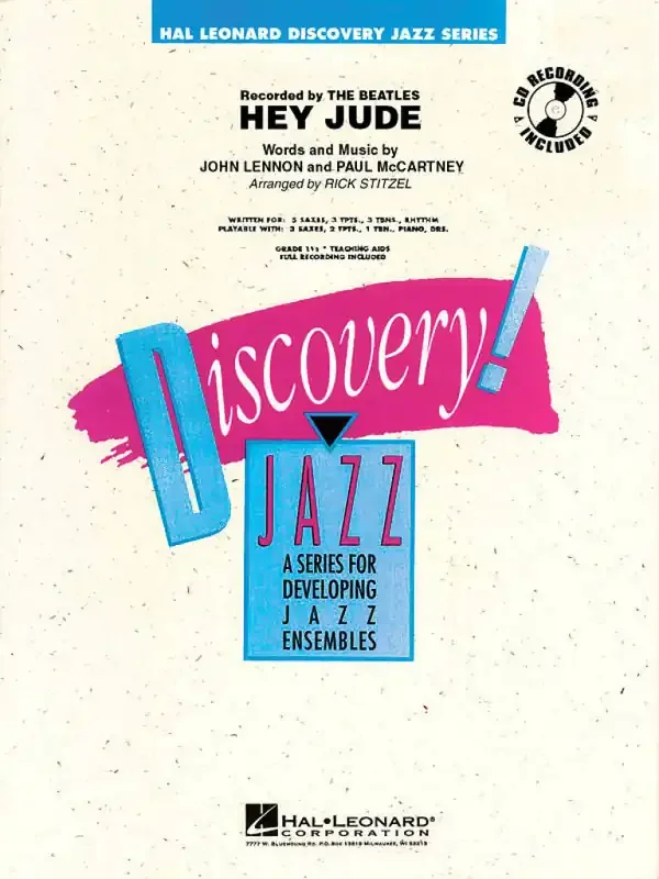 John Lennon Hey Jude (Arr. Rick Stitzel) Jazz Ensemble