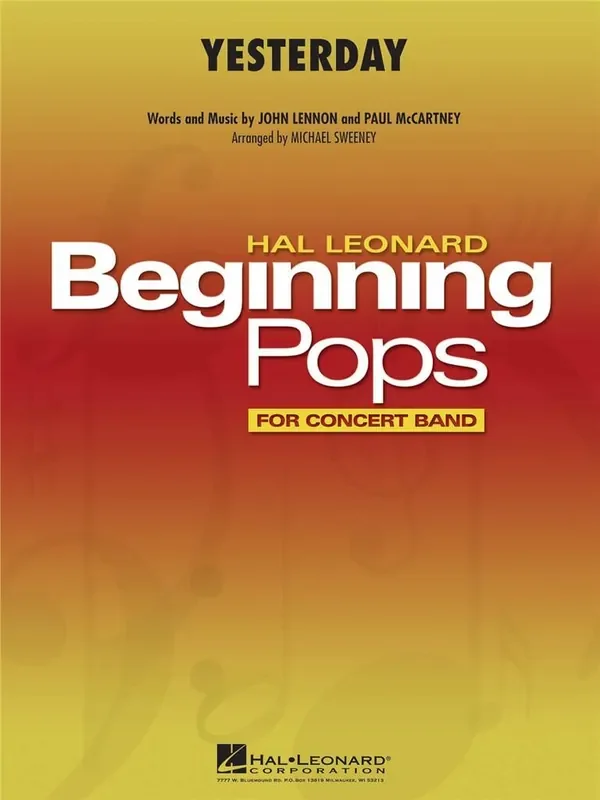 John Lennon Yesterday (Arr. Michael Sweeney) Blasorchester