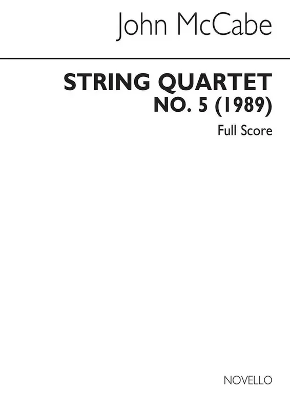 John McCabe String Quartet No. 5 Streichquartett