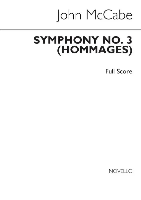 John McCabe Symphony No.3 (Hommages) Orchester