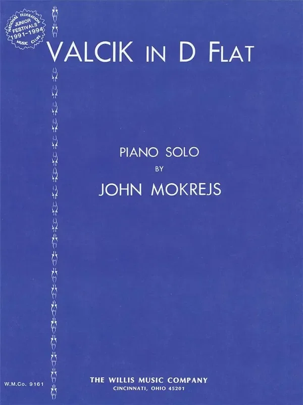 John Mokrejs Valcik in D-flat Klavier Solo