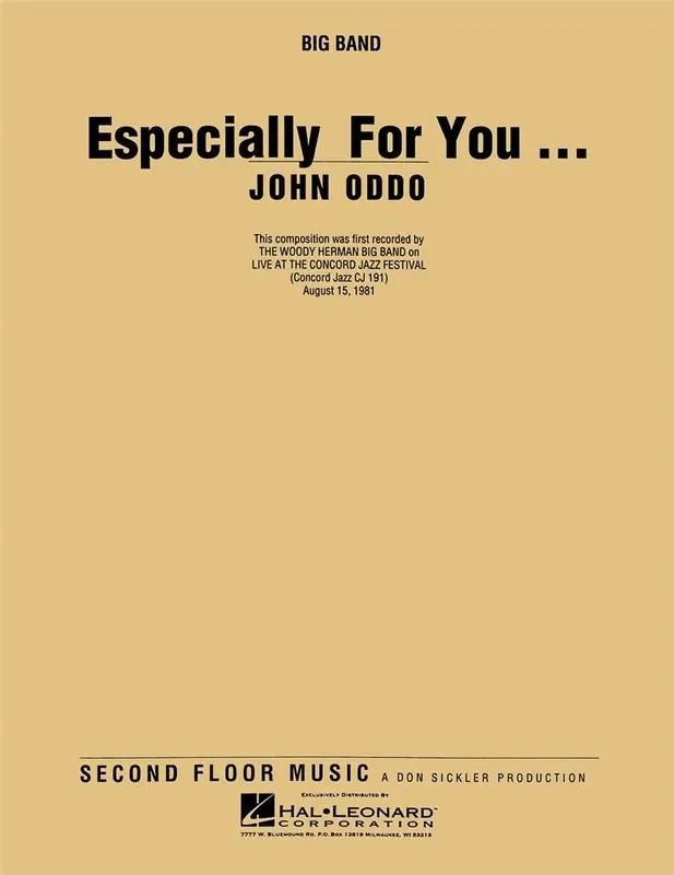 John Oddo Especially For You Jazz Ensemble