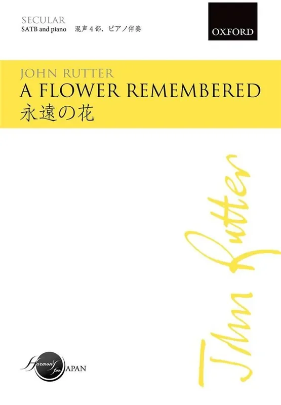 John Rutter A Flower Remembered Gemischter Chor mit Klavier/Orgel