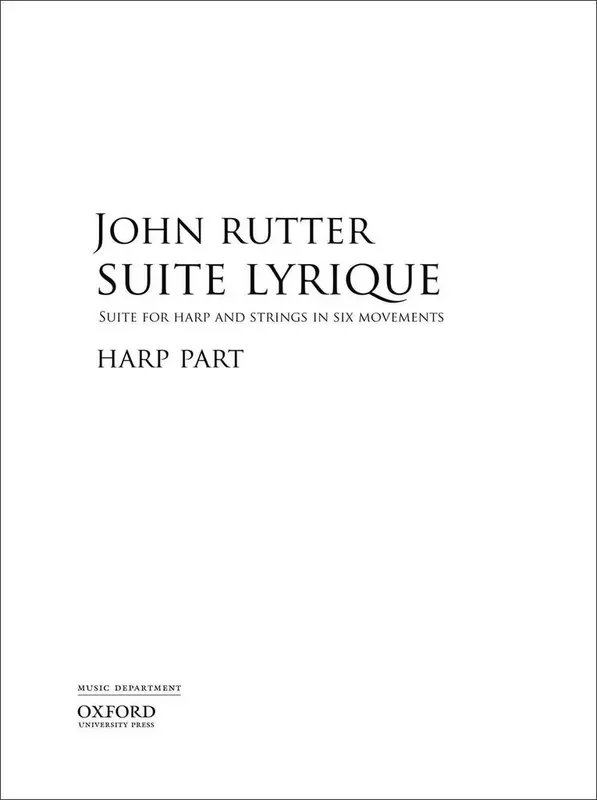 John Rutter Suite Lyrique Harfe Solo