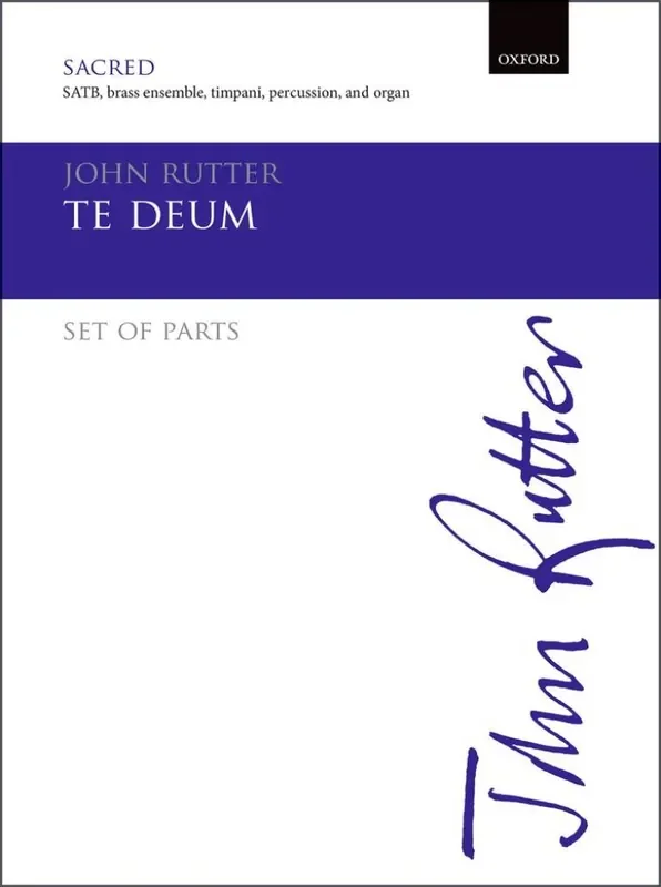 John Rutter Te Deum Gemischter Chor mit Begleitung