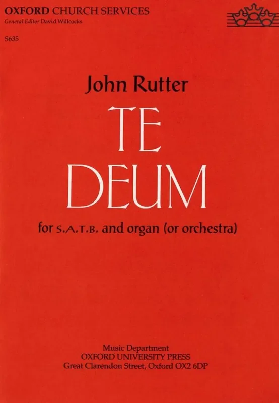 John Rutter Te Deum Gemischter Chor mit Begleitung